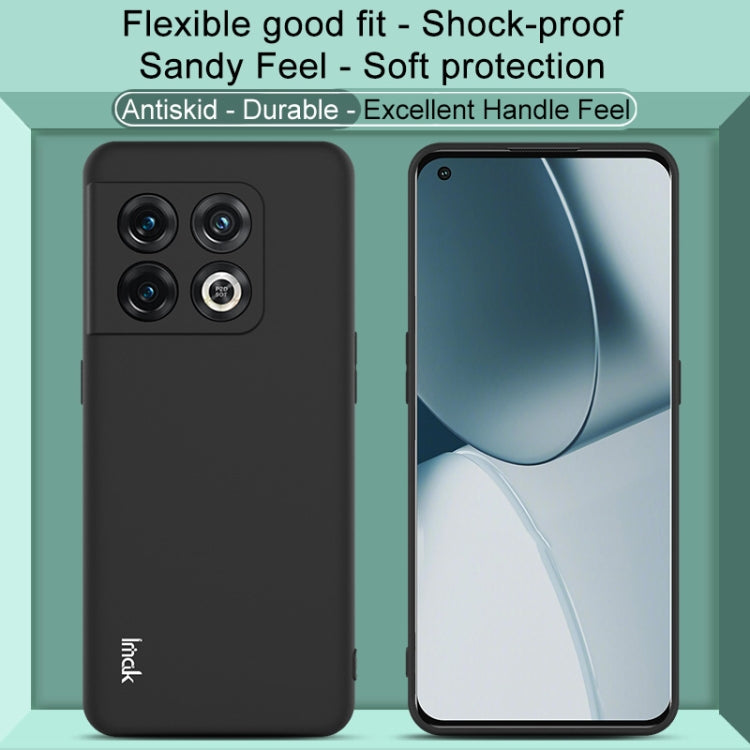 For OnePlus 10 Pro 5G IMAK UC-3 Series Shockproof Frosted TPU Phone Case(Black) - OnePlus Cases by imak | Online Shopping UK | buy2fix