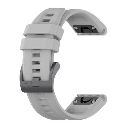 For Garmin Fenix 7S Quick Release Silicone Watch Band(Grey) - Watch Bands by buy2fix | Online Shopping UK | buy2fix