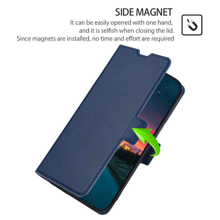 For Doogee N30 Ultra-thin Voltage Side Buckle PU + TPU Leather Phone Case(Blue) - More Brand by buy2fix | Online Shopping UK | buy2fix