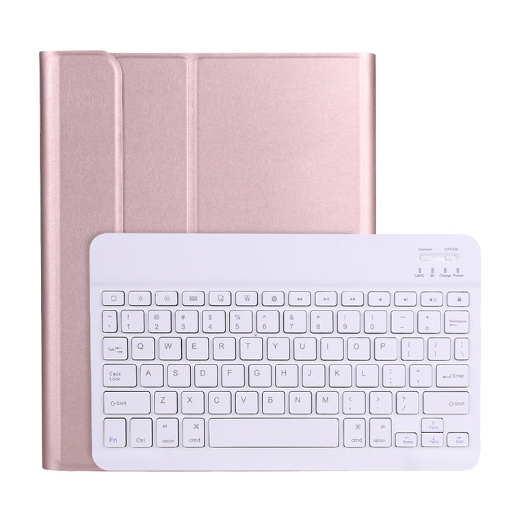 A11B Lambskin Texture Ultra-thin Bluetooth Keyboard Leather Case with Pen Holder For iPad Air 5 2022 / Air 4 2020 10.9 & Pro 11 inch 2021 / 2020 / 2018(Rose Gold) - Universal by buy2fix | Online Shopping UK | buy2fix