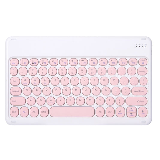 X3 Universal Candy Color Round Keys Bluetooth Keyboard(Light Pink) - Universal Keyboard by buy2fix | Online Shopping UK | buy2fix