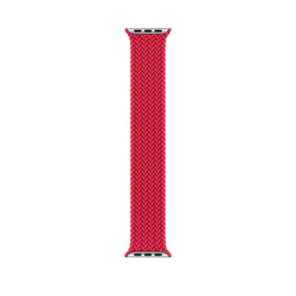 150mm Nylon Braided Watch Band For Apple Watch Ultra 49mm&Watch Ultra 2 49mm / Series 9&8&7 45mm / SE 3&SE 2&6&SE&5&4 44mm / 3&2&1 42mm (Red) - Watch Bands by buy2fix | Online Shopping UK | buy2fix