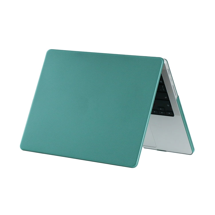 For MacBook Air 13.3 inch A1932 / A2179 / A2337 / Air-M1 Dot Texture Double Sided Tanned Laptop Case(Dark Green) - MacBook Air Cases by buy2fix | Online Shopping UK | buy2fix