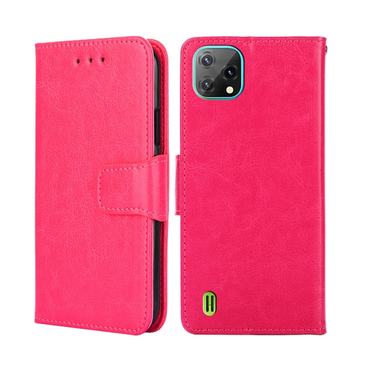 For Blackview A55 Crystal Texture Leather Phone Case(Rose Red) - More Brand by buy2fix | Online Shopping UK | buy2fix