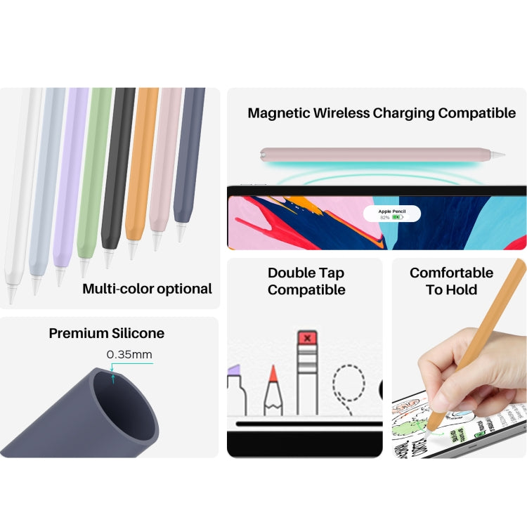 DUX DUCIS Stoyobe Ultra-thin Silicone Protective Case for Apple Pencil Pro / 2(Midnight Blue) - Pencil Accessories by DUX DUCIS | Online Shopping UK | buy2fix