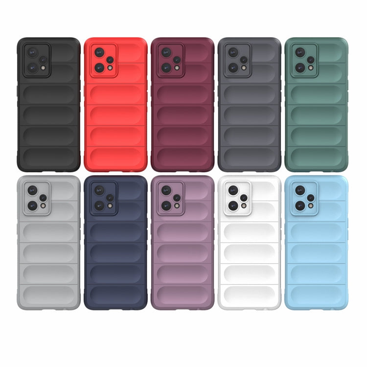 For OPPO Realme 9 Pro+ Magic Shield TPU + Flannel Phone Case(Grey) - Realme Cases by buy2fix | Online Shopping UK | buy2fix