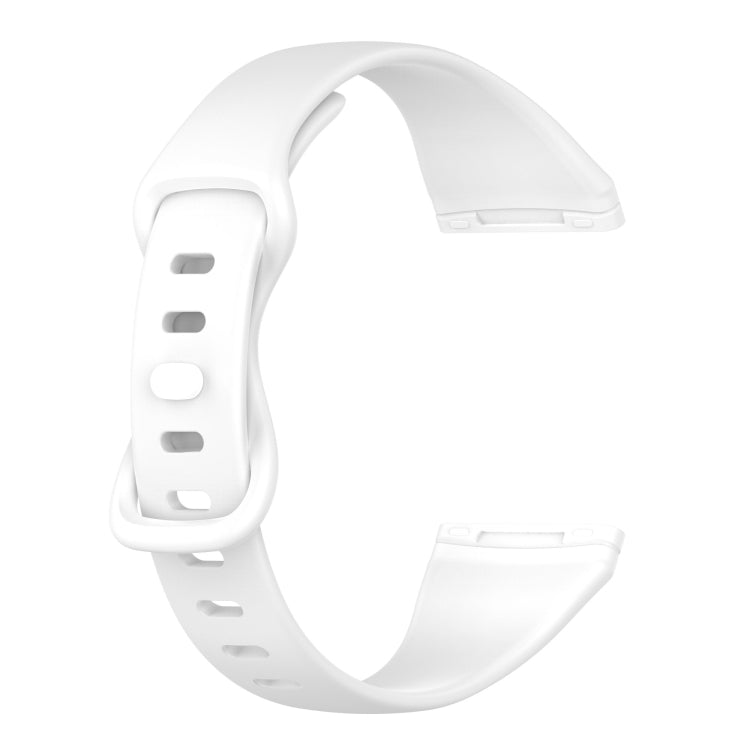 For Fitbit Versa 4 / Versa 3 / Sense Universal TPU Watch Band, Size:L(White) - Watch Bands by buy2fix | Online Shopping UK | buy2fix