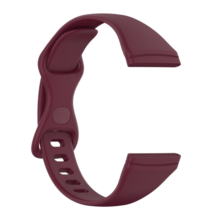 For Fitbit Versa 4 / Versa 3 / Sense Universal TPU Watch Band, Size:L(Wine Red) - Watch Bands by buy2fix | Online Shopping UK | buy2fix