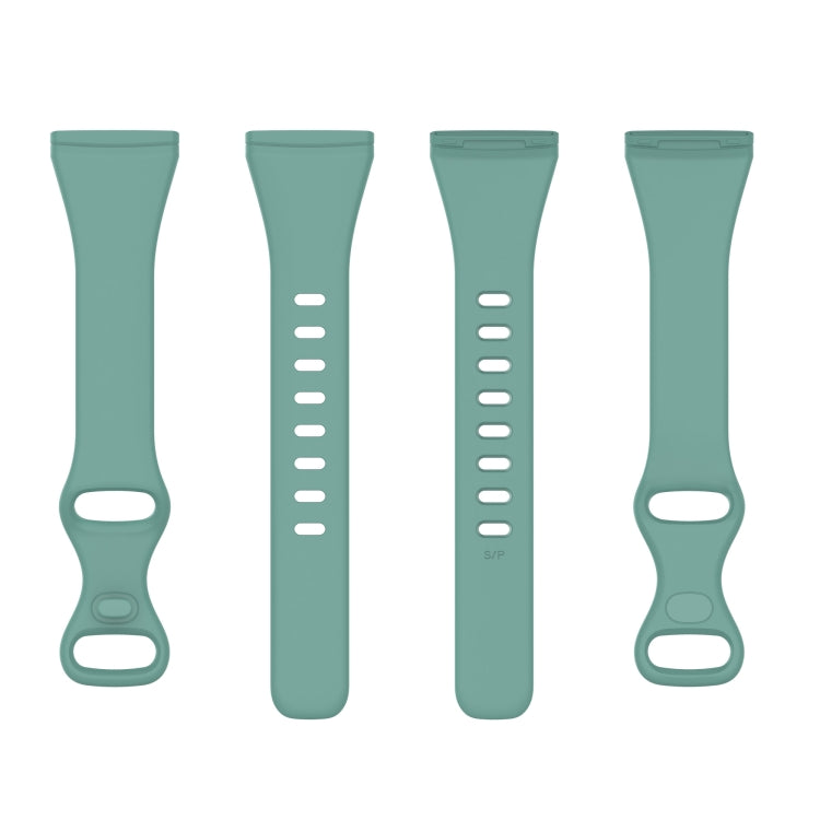 For Fitbit Versa 4 / Versa 3 / Sense Universal TPU Watch Band, Size:L(Pine Needle Green) - Watch Bands by buy2fix | Online Shopping UK | buy2fix