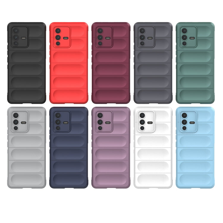 For vivo S12 Pro Magic Shield TPU + Flannel Phone Case(Grey) - vivo Cases by buy2fix | Online Shopping UK | buy2fix