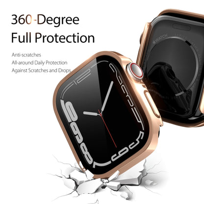 DUX DUCIS Electroplated PC Watch Case For Apple Watch Series 9 / 8 / 7 41mm(Rose Gold) - Watch Cases by DUX DUCIS | Online Shopping UK | buy2fix