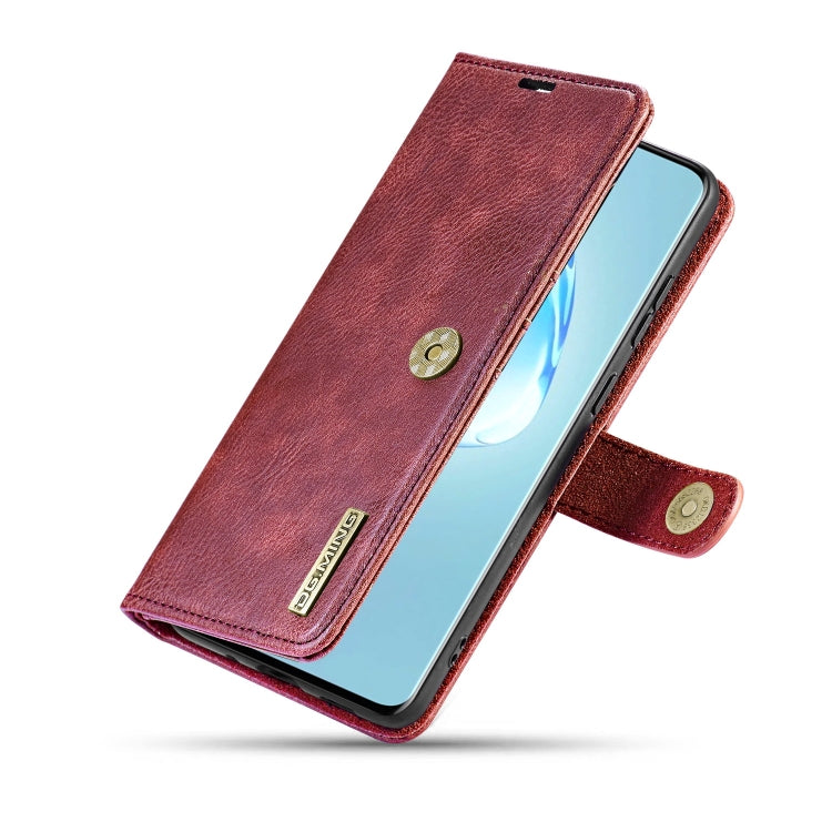 For Galaxy S20+ DG.MING Crazy Horse Texture Flip Detachable Magnetic Leather Case with Holder & Card Slots & Wallet(Red) - Galaxy Phone Cases by DG.MING | Online Shopping UK | buy2fix