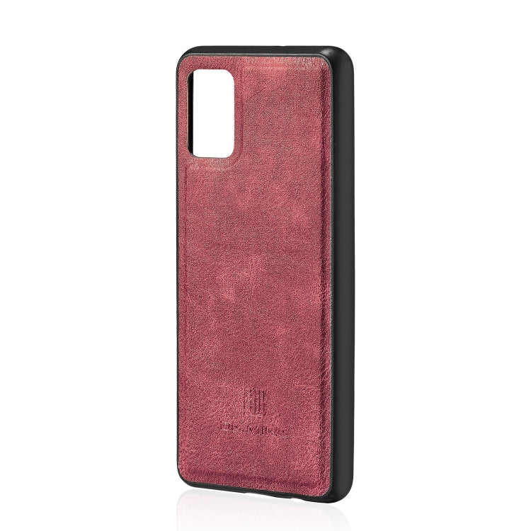 For Galaxy A71 DG.MING Crazy Horse Texture Flip Detachable Magnetic Leather Case with Holder & Card Slots & Wallet(Red) - Galaxy Phone Cases by DG.MING | Online Shopping UK | buy2fix