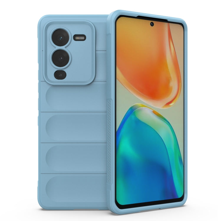 For vivo S15 Pro 5G Magic Shield TPU + Flannel Phone Case(Light Blue) - vivo Cases by buy2fix | Online Shopping UK | buy2fix