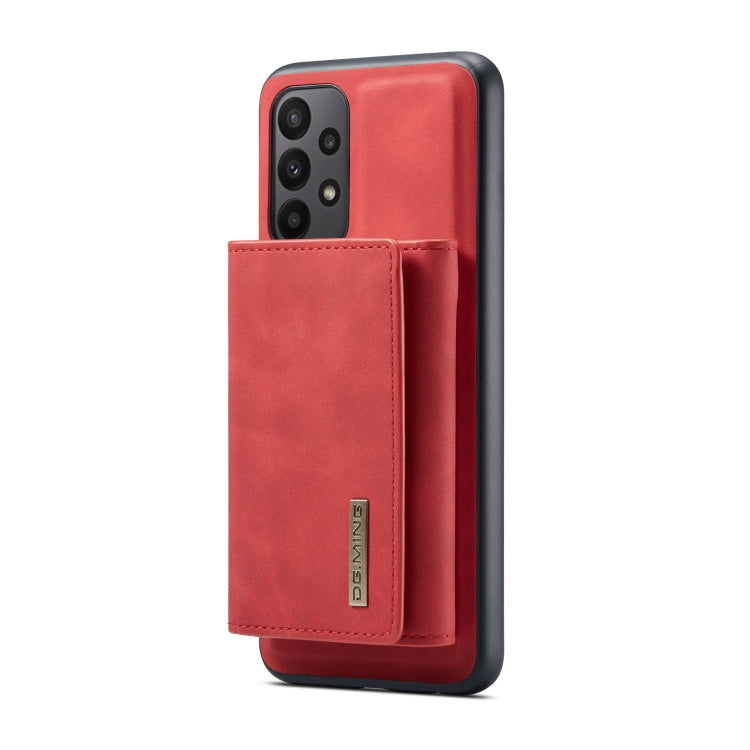 For Samsung Galaxy A23 5G DG.MING M1 Series 3-Fold Multi Card Wallet Phone Case(Red) - Galaxy Phone Cases by DG.MING | Online Shopping UK | buy2fix