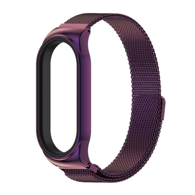 For Xiaomi Mi Band 7 / 7 NFC MIJOBS CS Milan Magnetic Stainless Steel Watch Band(Purple) - Watch Bands by MIJOBS | Online Shopping UK | buy2fix