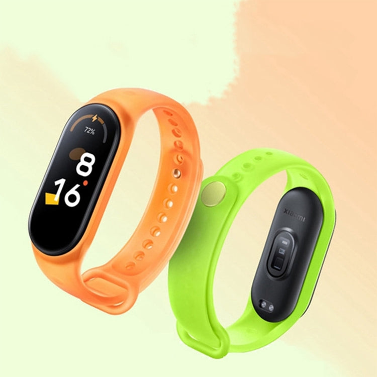 For Xiaomi Mi Band 7 Original Xiaomi Silicone Watch Band(Fluorescent Orange) - Watch Bands by Xiaomi | Online Shopping UK | buy2fix