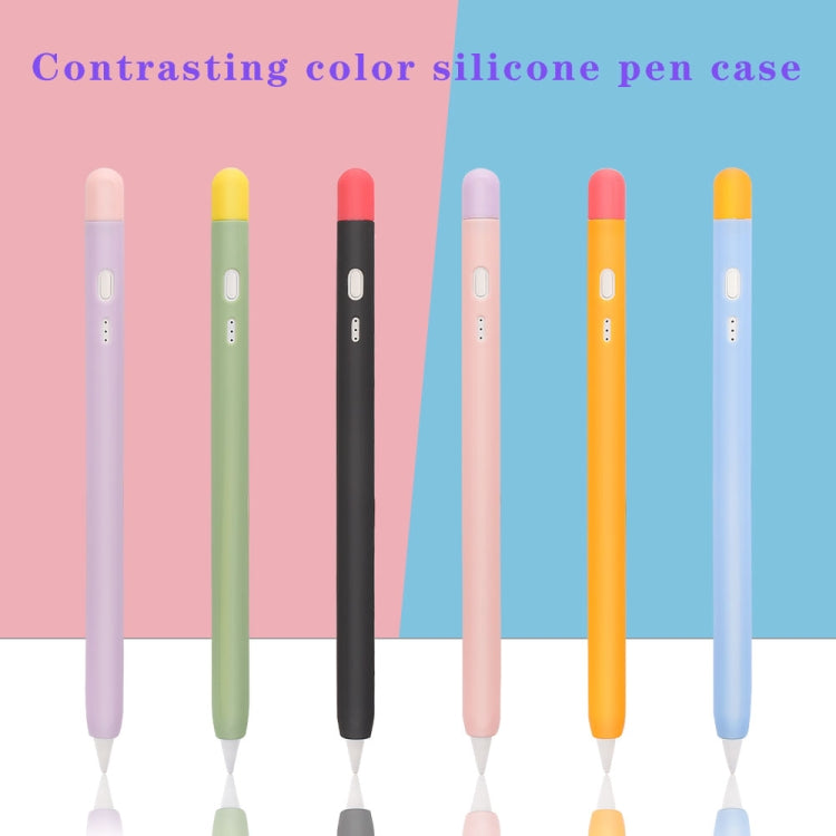 Contrasting Color Series Silicone Protective Pen Case For Yibosi 6(Black) - Pencil Accessories by buy2fix | Online Shopping UK | buy2fix