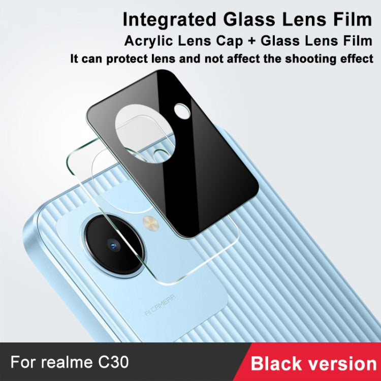 For Realme C30 4G imak High Definition Integrated Glass Lens Film Black Version - Realme Tempered Glass by imak | Online Shopping UK | buy2fix