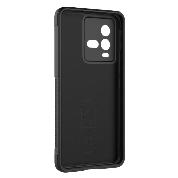 For vivo iQOO 10 5G Magic Shield TPU + Flannel Phone Case(Dark Blue) - vivo Cases by buy2fix | Online Shopping UK | buy2fix