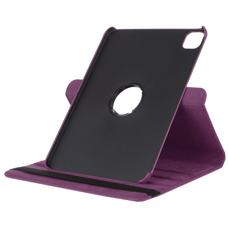 For iPad Air 13 2024 / iPad Pro 12.9 2022 / 2021 / 2020 Litchi Texture Horizontal Flip 360 Degrees Rotation Leather Tablet Case with Holder(Purple) - iPad Pro 12.9 (2022/2021) Cases by buy2fix | Online Shopping UK | buy2fix