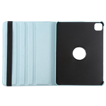 For iPad Air 13 2024 / iPad Pro 12.9 2022 / 2021 / 2020 Litchi Texture Horizontal Flip 360 Degrees Rotation Leather Tablet Case with Holder(Light Blue) - iPad Pro 12.9 (2022/2021) Cases by buy2fix | Online Shopping UK | buy2fix