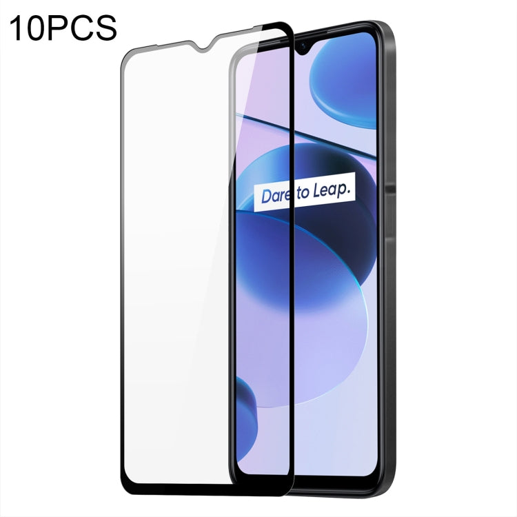 10 PCS For Realme C35 DUX DUCIS 0.33mm 9H Medium Alumina Tempered Glass Film - Realme Tempered Glass by DUX DUCIS | Online Shopping UK | buy2fix