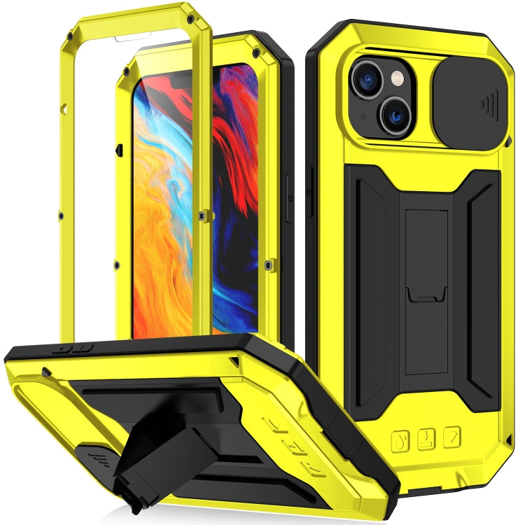 For iPhone 14 Plus R-JUST Shockproof Life Waterproof Dust-proof Case (Yellow) - iPhone 14 Plus Cases by R-JUST | Online Shopping UK | buy2fix