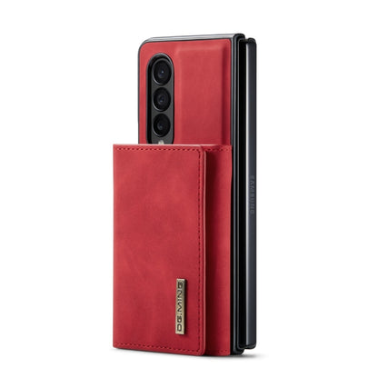 For Samsung Galaxy Z Fold4 DG.MING M1 Series 3-Fold Multi Card Wallet  Phone Case(Red) - Galaxy Z Fold4 5G Cases by DG.MING | Online Shopping UK | buy2fix