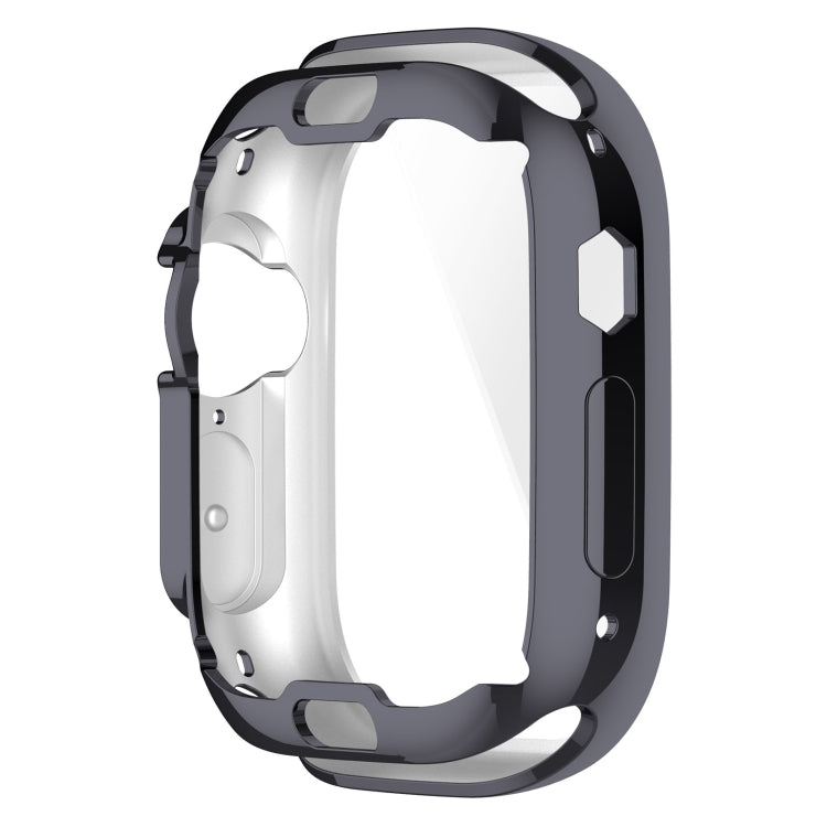 TPU All-inclusive Electroplating Protective Case For Apple Watch Ultra 49mm / Apple Watch Ultra 2 49mm(Gun Color) - Watch Cases by buy2fix | Online Shopping UK | buy2fix