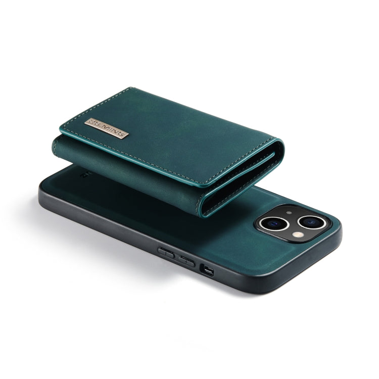 For iPhone 14 DG.MING M1 Series 3-Fold Multi Card Wallet Leather Case(Green) - iPhone 14 Cases by DG.MING | Online Shopping UK | buy2fix