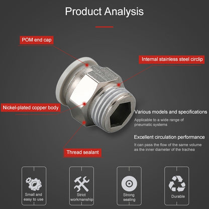 PC16-06 LAIZE PC Straight Pneumatic Quick Fitting Connector - Interface Series by LAIZE | Online Shopping UK | buy2fix