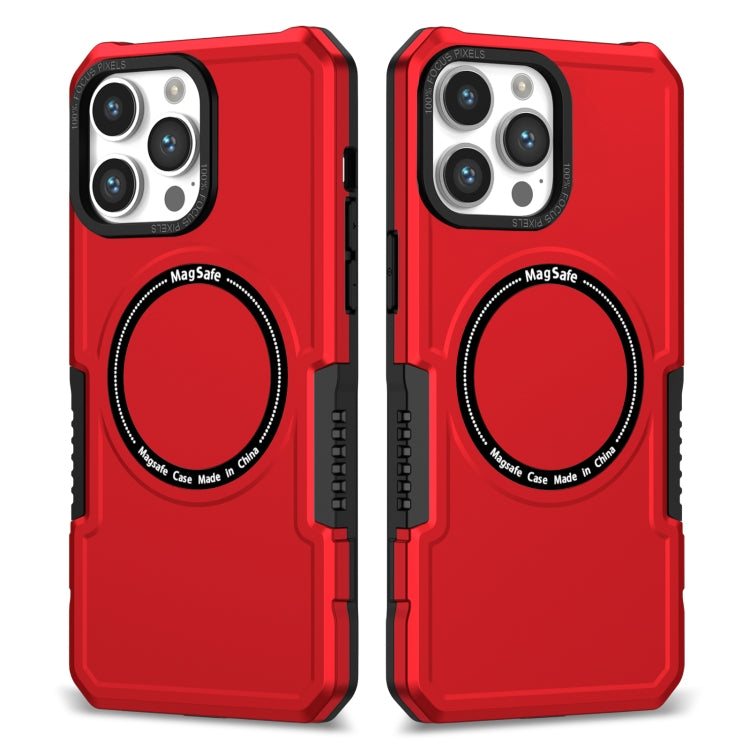 For iPhone 11 Pro Max MagSafe Shockproof Armor Phone Case(Red) - iPhone 11 Pro Max Cases by buy2fix | Online Shopping UK | buy2fix