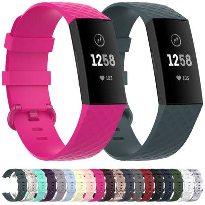 Color Buckle TPU Wrist Strap Watch Band for Fitbit Charge 4 / Charge 3 / Charge 3 SE, Size: L(Light Pink) - Watch Bands by buy2fix | Online Shopping UK | buy2fix