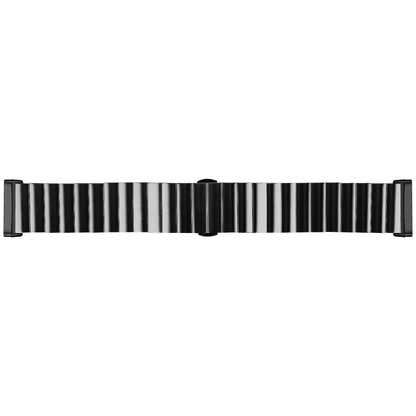 For Fitbit Versa 3 / Sense Universal Butterfly Buckle Metal Watch Band(Black) - Watch Bands by buy2fix | Online Shopping UK | buy2fix