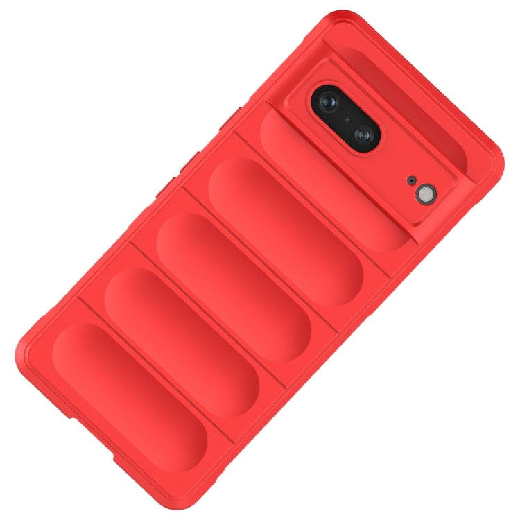 For Google Pixel 7 Magic Shield TPU + Flannel Phone Case(Red) - Google Cases by buy2fix | Online Shopping UK | buy2fix