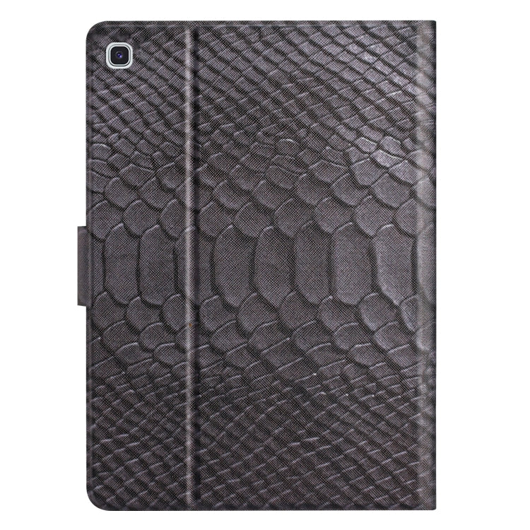 For Samsung Galaxy Tab A7 10.4 2020 Solid Color Crocodile Texture Leather Smart Tablet Case(Black) - Other Galaxy Tab PC by buy2fix | Online Shopping UK | buy2fix