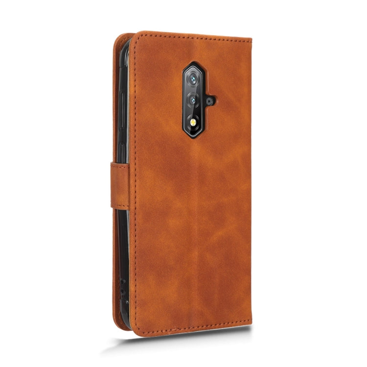 For Blackview BV5200 Skin Feel Magnetic Flip Leather Phone Case(Brown) - More Brand by buy2fix | Online Shopping UK | buy2fix