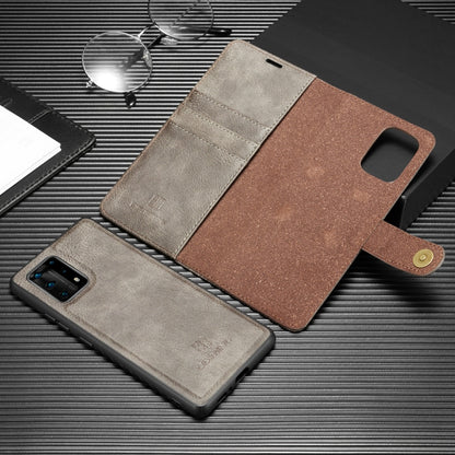 For Galaxy A31 DG.MING Crazy Horse Texture Flip Detachable Magnetic Leather Case with Holder & Card Slots & Wallet(Brown) - Galaxy Phone Cases by DG.MING | Online Shopping UK | buy2fix