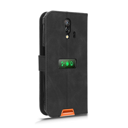 For Blackview BV7200 Skin Feel Magnetic Flip Leather Phone Case(Black) - More Brand by buy2fix | Online Shopping UK | buy2fix