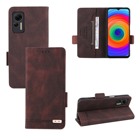 For Ulefone Note 14 Magnetic Clasp Leather Phone Case(Brown) - Ulefone Cases by buy2fix | Online Shopping UK | buy2fix