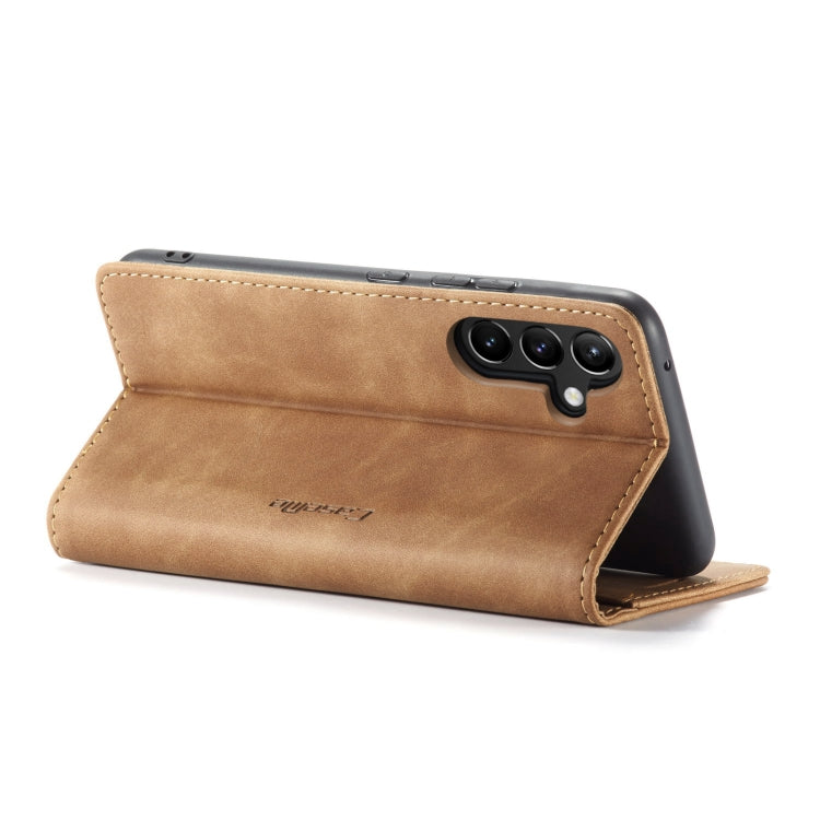 For Samsung Galaxy A54 CaseMe 013 Multifunctional Horizontal Flip Leather Phone Case(Brown) - Galaxy Phone Cases by CaseMe | Online Shopping UK | buy2fix