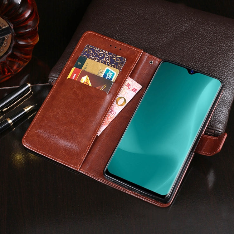 For Blackview A60 idewei Crazy Horse Texture Horizontal Flip Leather Case with Holder & Card Slots & Wallet(Black) - More Brand by idewei | Online Shopping UK | buy2fix