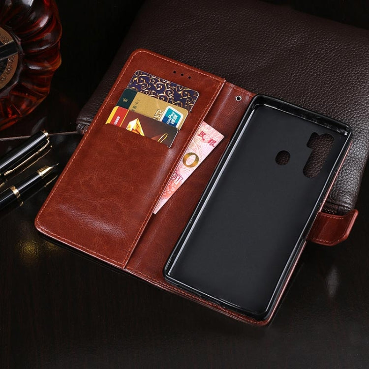 For Blackview A80 Pro idewei Crazy Horse Texture Horizontal Flip Leather Case with Holder & Card Slots & Wallet(Black) - More Brand by idewei | Online Shopping UK | buy2fix