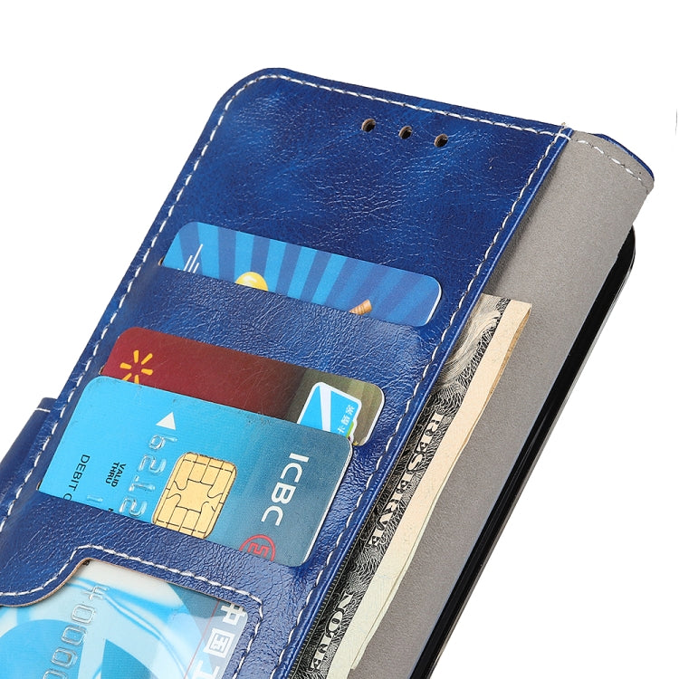 For OnePlus 11 5G Retro Crazy Horse Texture Leather Phone Case(Blue) - OnePlus Cases by buy2fix | Online Shopping UK | buy2fix