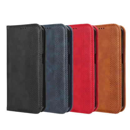 For Blackview BV7200 Magnetic Buckle Retro Texture Leather Phone Case(Red) - More Brand by buy2fix | Online Shopping UK | buy2fix