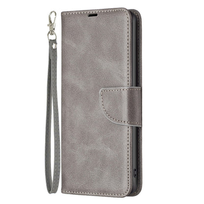 For Xiaomi Redmi K70 / K70 Pro Lambskin Texture Pure Color Flip Leather Phone Case(Grey) - K70 Pro Cases by buy2fix | Online Shopping UK | buy2fix