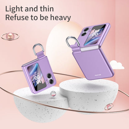 For OPPO Find N2 Flip Skin Feel Ultra-thin Ring Buckle Shockproof Phone Case(Purple) - Find N2 Flip Cases by buy2fix | Online Shopping UK | buy2fix