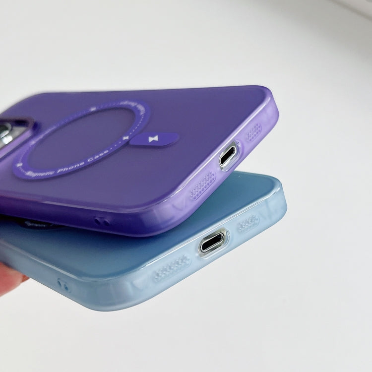 For iPhone 14 Pro Max Colorful Series TPU+PC Magsafe Magnetic Phone Case(Purple) - iPhone 14 Pro Max Cases by buy2fix | Online Shopping UK | buy2fix