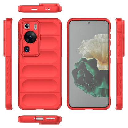 For Huawei P60 Magic Shield TPU + Flannel Phone Case(Light Blue) - Huawei Cases by buy2fix | Online Shopping UK | buy2fix